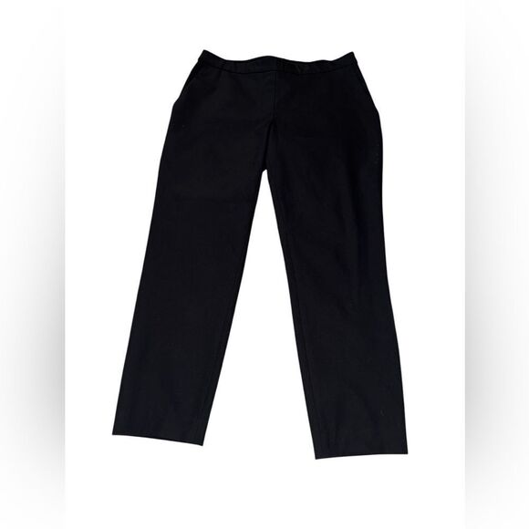 Theory NWT Pull On Straight Leg Pants in Black Size 8 MSRP $215 - Picture 7 of 9
